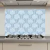 Palmboom - Modern - Blauw keuken achterwand spatscherm klein 900 -3d_website