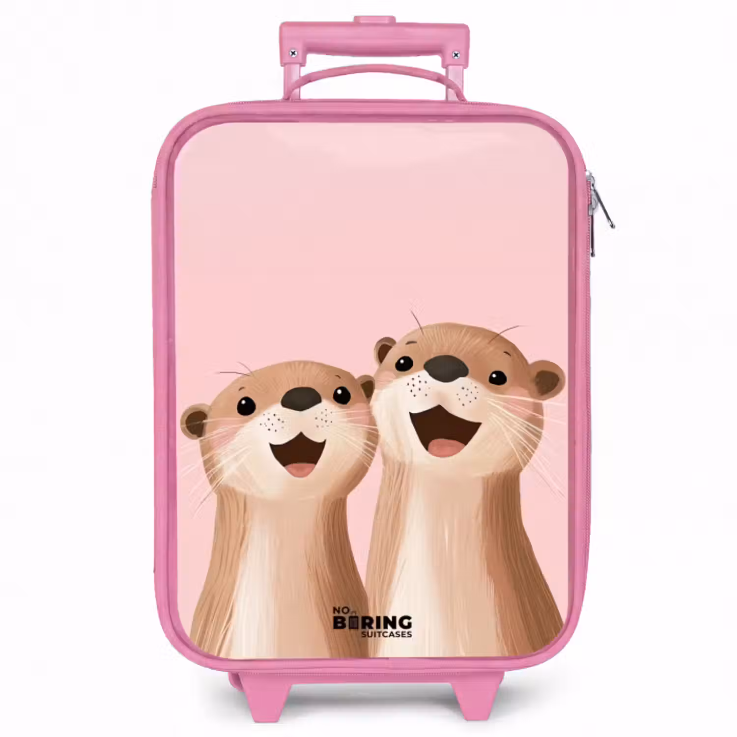Kinderkoffer Rosa - Otter - Lächeln - Rosa - Illustration