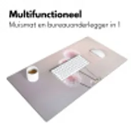 Bloemen - Bollen - Roze Muismat XXL klein -sfeer4