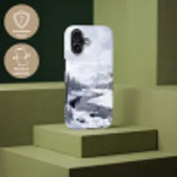Sneeuwlandschap - Bergen - Rivier - Winter Toughcase MagSafe Apple iPhone 17 klein -USP_PrintM_DE