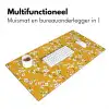 Bloesemtak - Aquarel - Geel Muismat XXL klein 681 -sfeer4