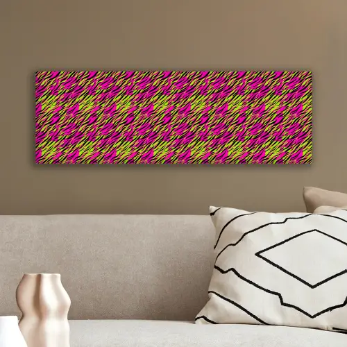 Roze - Groen - Neon - Dieren canvas 2cm klein 828 -sfeer3