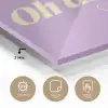 Oh darling - Hart - Paars plexiglas 5mm klein -sfeer2