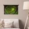 Jungle - Groen - Natuur - Tropisch - Planten Wandkleed katoen klein -sfeer4