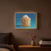 Pannenkoeken - Steentjes - Glitter - Slagroom Light Box met batterij (Wandlamp) middel -sfeer4