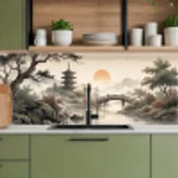 Azië - Landschap - Kleurrijk keuken achterwand 2 middel -sfeer3