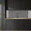 Patronen - Abstract - Zwart - Wit - Geometrie keuken achterwand 2 middel 871 -sfeer1