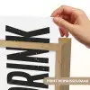 Drink - Zwart - Wit - Decoratie Light Box met kabel (Wandlamp) klein -USP_websiteprintNL