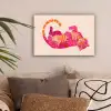 Tijger - Roze - Oranje canvas 2cm klein -sfeer1