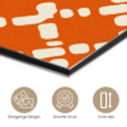 Oranje - Ruitpatroon - Wit aluminium wit klein 46 -closeup_DE