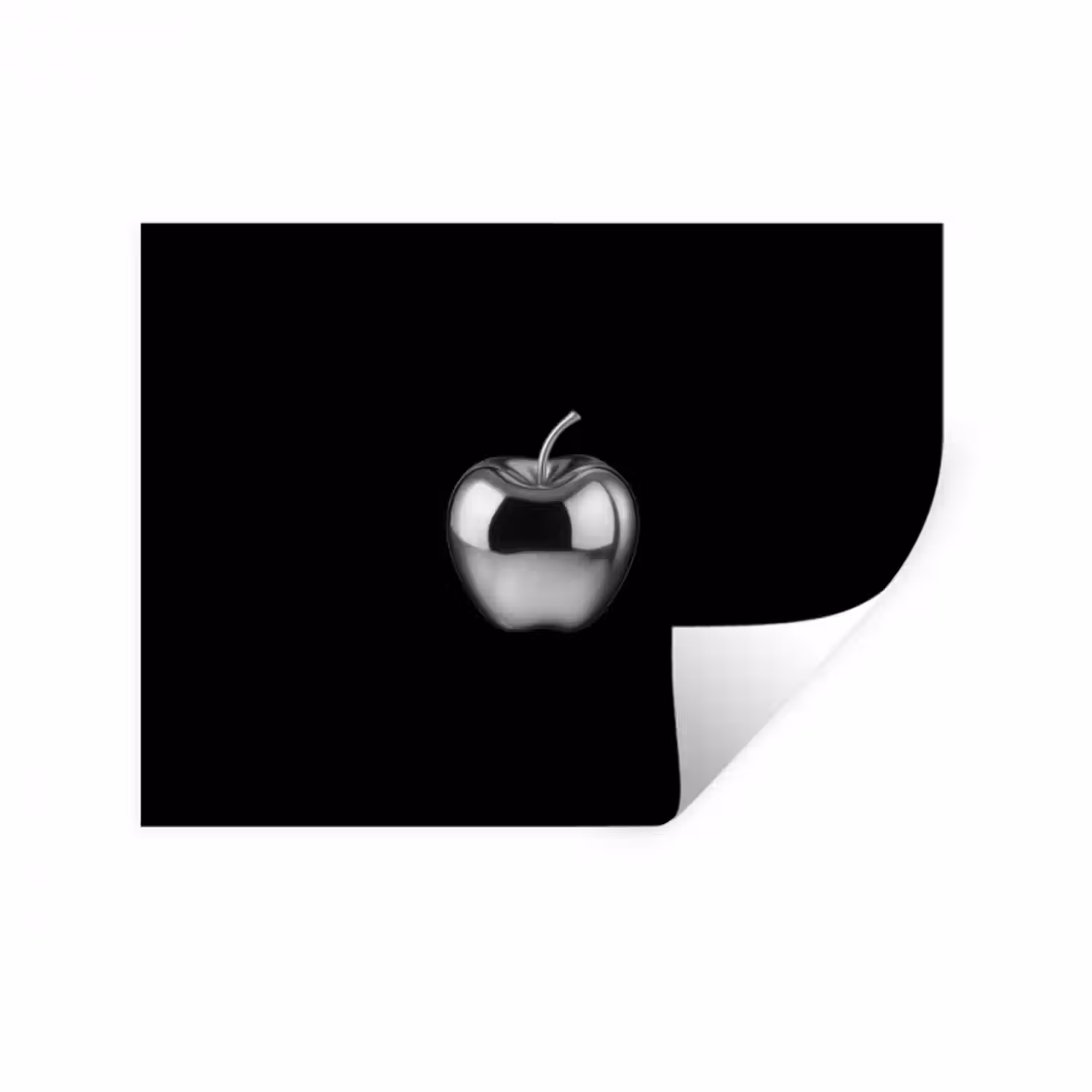 Wandtattoo – Apfel - Metallisch - Symmetrisch