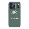 Palmboom - Wit - Groen - Tropisch Telefoonhoesje iPhone 17 Pro klein -3d