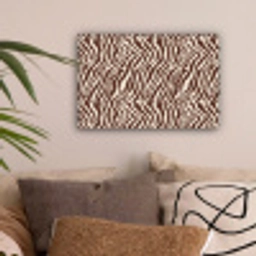 Zebra - Patroon - Zwart - Wit canvas 2cm klein 34 -sfeer1