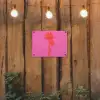 Palmbomen - Modern - Roze tuinposter los doek klein -sfeer1