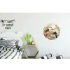 Toekan - Vogels - Bloemen - Tak Wandcirkel aluminium klein -kinderkamer