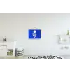 Tulp - Minimalistisch - Bladeren - Wit textielposter latten blank klein -kinderkamer
