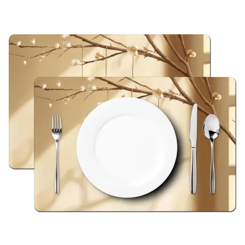 Beige - Paastak - Eieren Placemat vinyl groot -zzsfeer2_Kitchenyeah-website