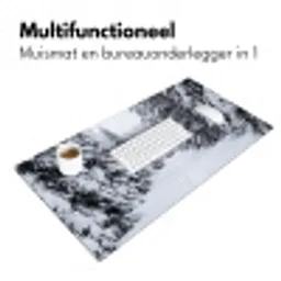 Bos - Winter - Sneeuw - Pad - Natuur Muismat XXL klein -sfeer4