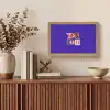 Yes fun - Kleurrijk - Collage-stijl Light Box met kabel (Tafellamp) klein -sfeer2