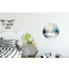 Bos - Winter - Natuur - Abstract - Sneeuw Wandcirkel aluminium klein -kinderkamer