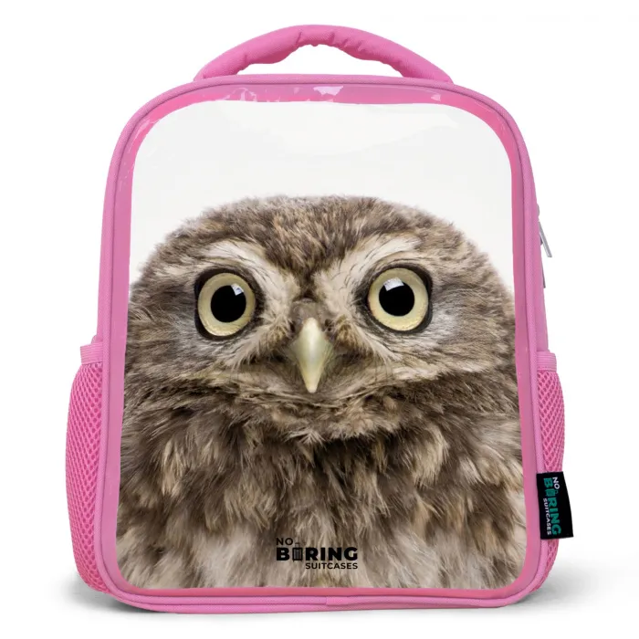 Ulke Uil Kinderrugzak - Roze middel -3d