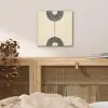Geometrische bogen - Minimalistisch - Symmetrisch aluminium wit klein -sfeer3