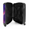 Paarse Eenhoorn in Magische Omgeving NBS - Handbagage koffer - Kinderen Unisex middel -binnenkant