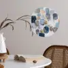 Abstract - Goud - Vormen Wandcirkel behangsticker klein -sfeer3