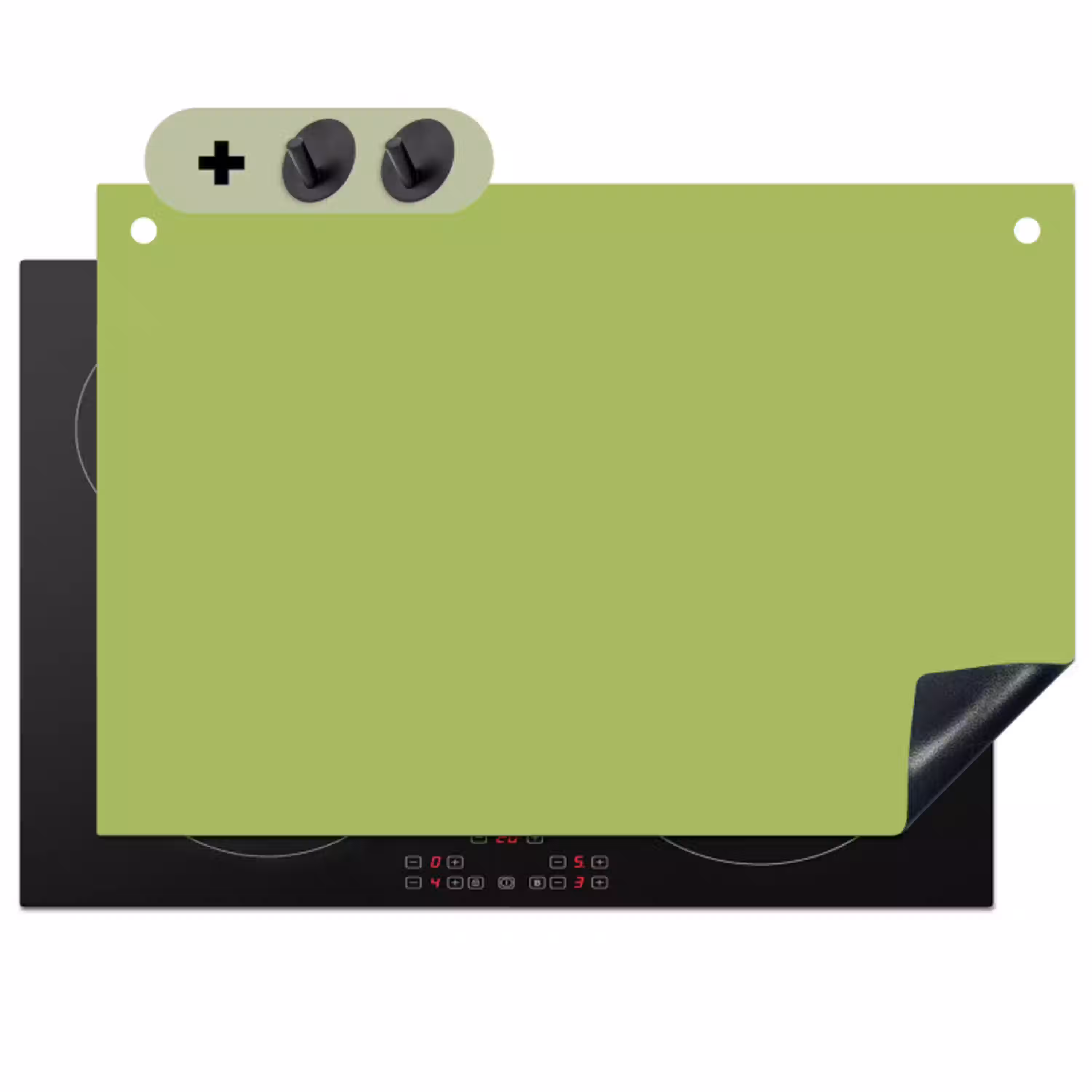Lime - Glow - Groen Inductie beschemer met haakjes klein 777 -3d