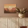 Landschap - Woestijn - Cactussen - Zon PET vilt klein -sfeer4