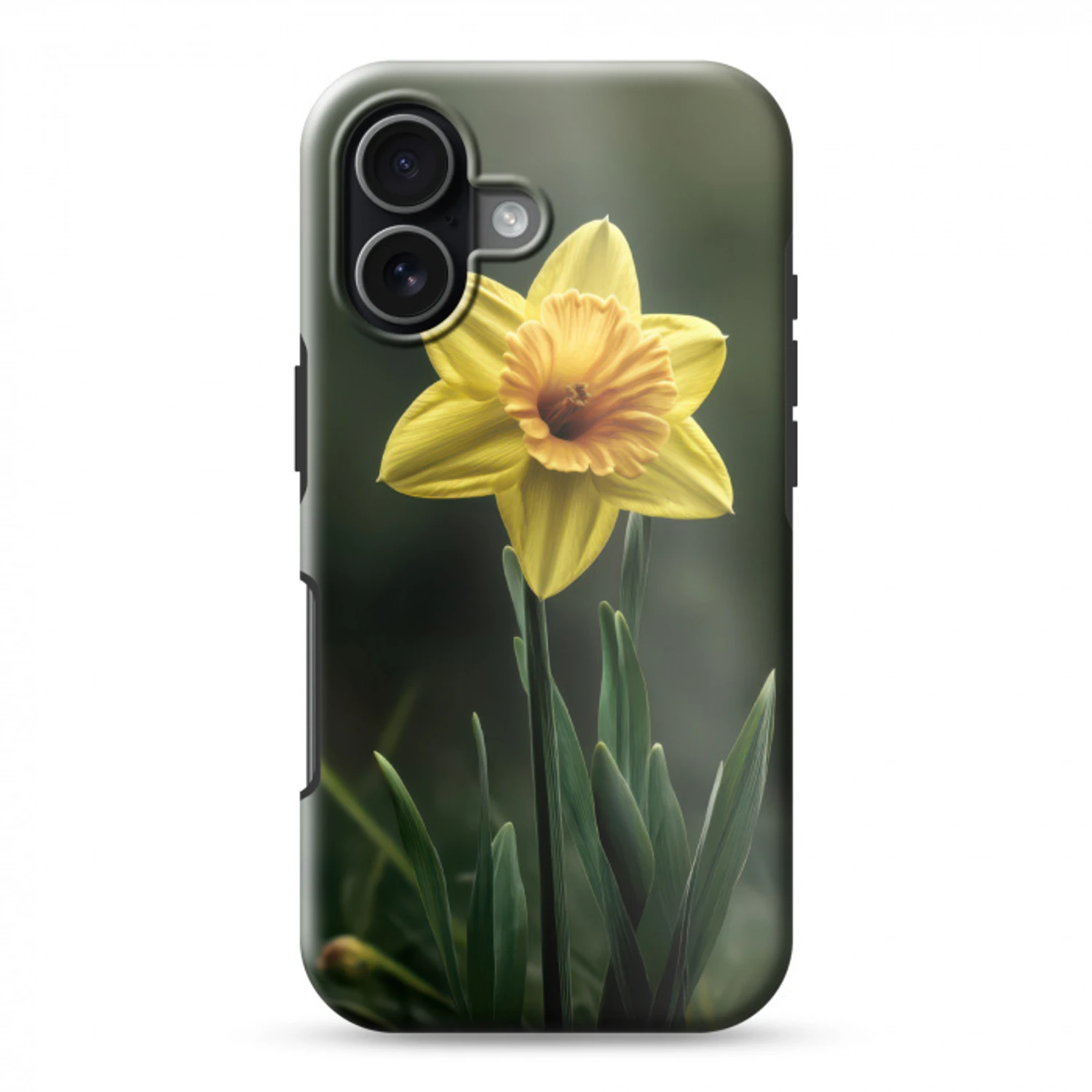 Bloem - Narcis - Gras - Geel Toughcase MagSafe Apple iPhone 17 klein -3d