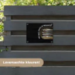 Sardines - Tekst - Vis - Blik tuinposter los doek klein -sfeer3