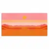 Zon - Abstract - Landschap - Oranje Muismat XXL klein -3d_leeg