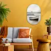 Roeiboot - Zee - Horizon Wandcirkel Ovaal Forex klein -sfeer4