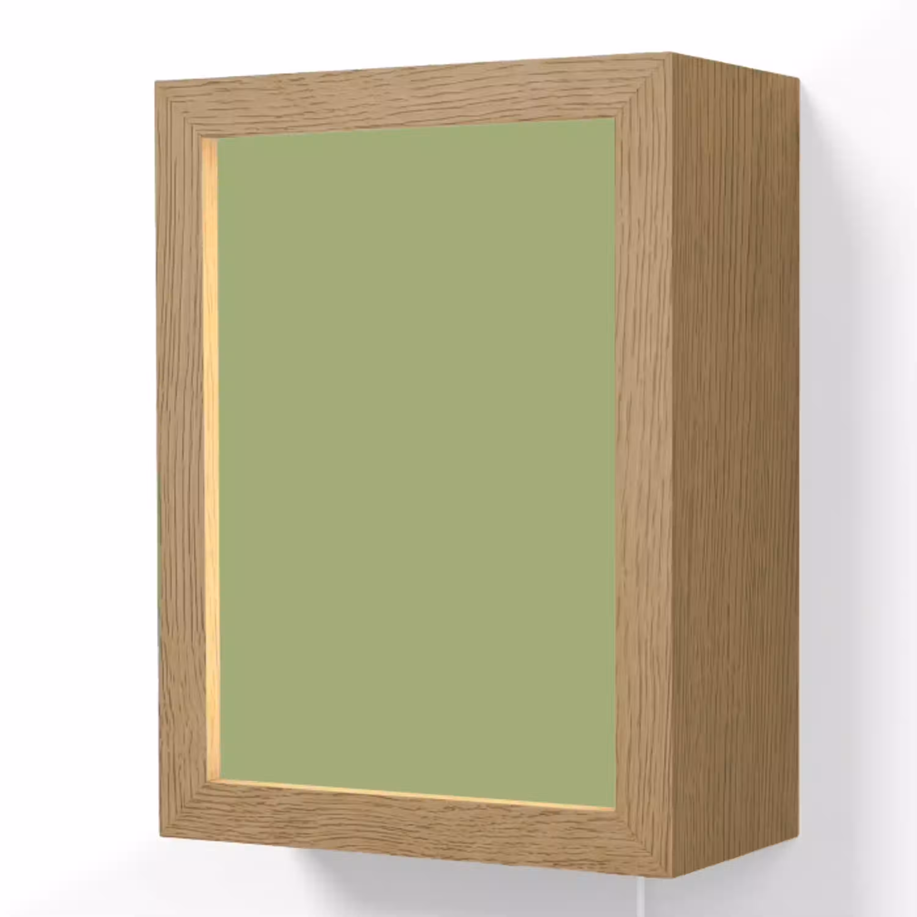 Sage - Green - Groen Light Box met kabel (Wandlamp) klein 929 -3d