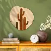 Cactus - Woestijn - Zand - Bruin Wandcirkel Organisch Forex 3mm klein -sfeer2