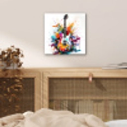 Gitaar - Graffiti - Muziek - Wit aluminium wit klein -sfeer3