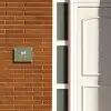 Olijfgroen - Modern Naambord Rechthoek middel -sfeer3-rechthoek-S