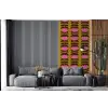 Abstract - Bloemen - Roze fotobehang vinyl groot 64 -bank