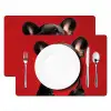 Amor - Hond  - Hartje - Rood Placemat vinyl groot -zzsfeer2_Kitchenyeah-website