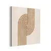 Symmetrische bocht - Koperkleurig aluminium wit klein -3d