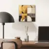 Abstract - Goud - Grijs - Vormen - Geometrisch aluminium wit klein -sfeer5