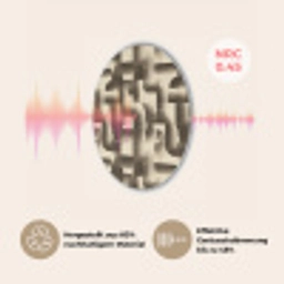 Abstract - Retro - Zwart Akoestische PET Vilt - Rond klein 838 -USP_DE