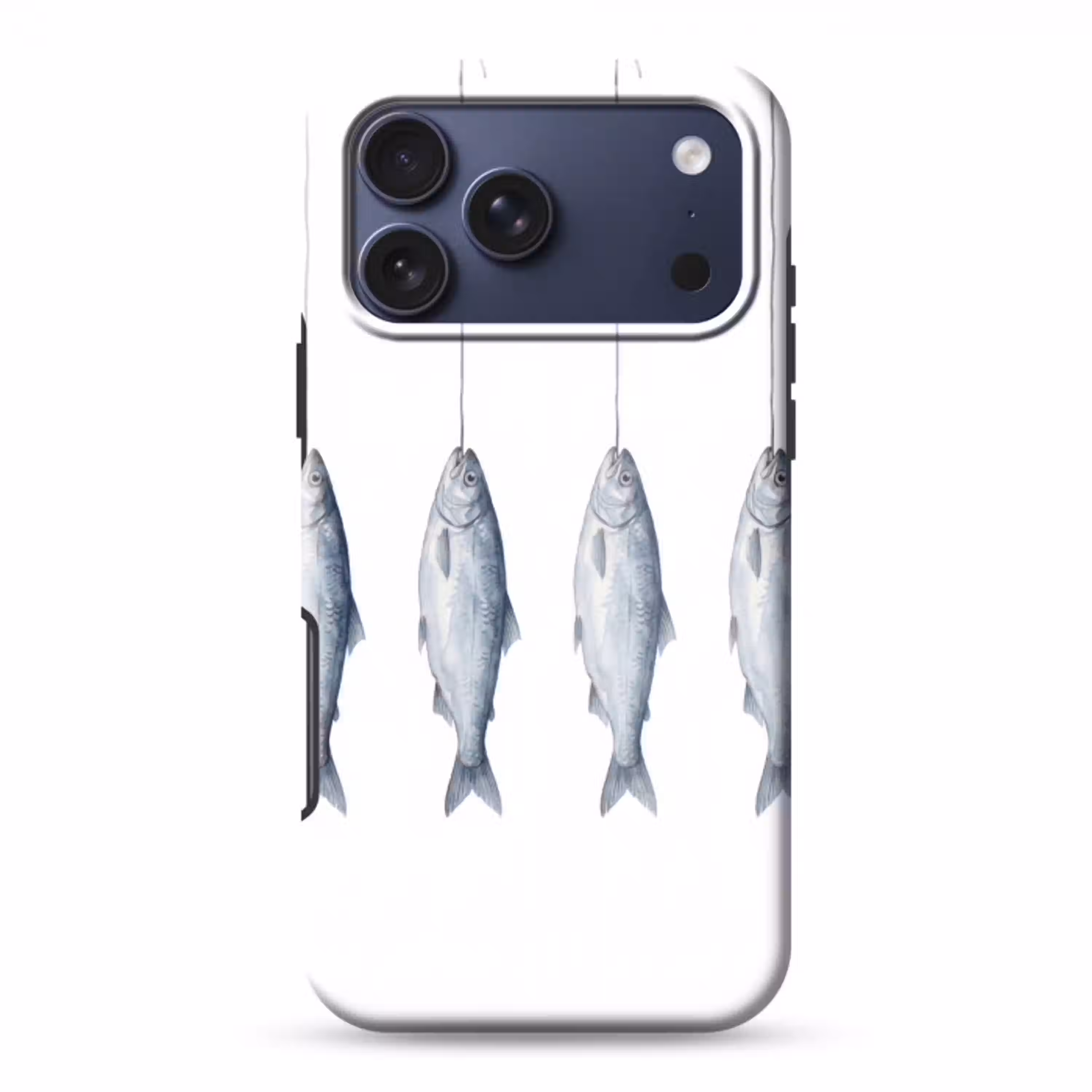 Vissen - Illustratie - Delfts - Blauw Toughcase MagSafe Apple iPhone 17 Pro Max klein -3d