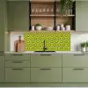 Patronen - Retro - Regen - Druppel - Groen keuken achterwand 2 middel 871 -sfeer3