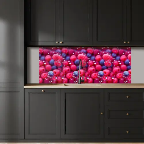 Frambozen - Bessen - Roze - Blauw keuken achterwand 2 middel 871 -sfeer1