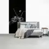 Whickyglazen - Ijs - Spetters - Zwart fotobehang vinyl groot -slaapkamer