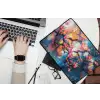 Bloemen - Tak - Artistiek - Roze laptophoes neopreen klein -bureau