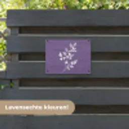 Tak - Sierlijk - Bladeren - Minimalistisch tuinposter los doek klein -sfeer3