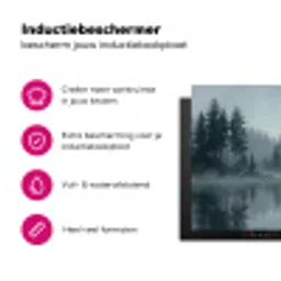 Bos - Meer - Mist - Natuur - Grijs Inductie beschermer vinyl 3mm klein -wsfeer2_website